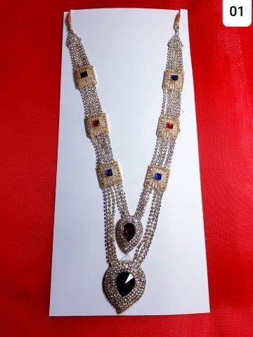 DOUBLE LAYER HEAVY PENDAL MALA WITH STONES.