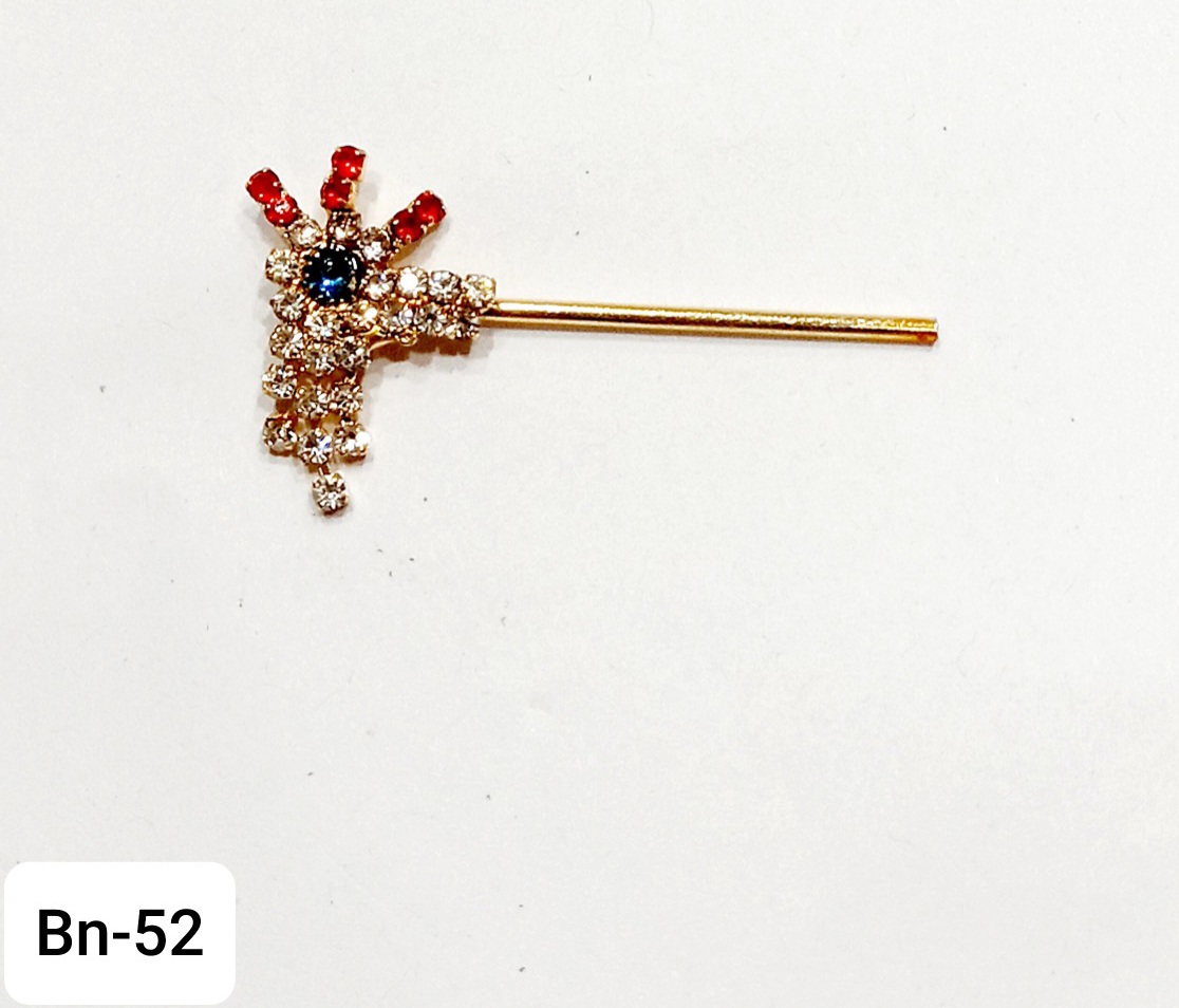 Metal body multi colour stone work Bansuri for Gopal ji