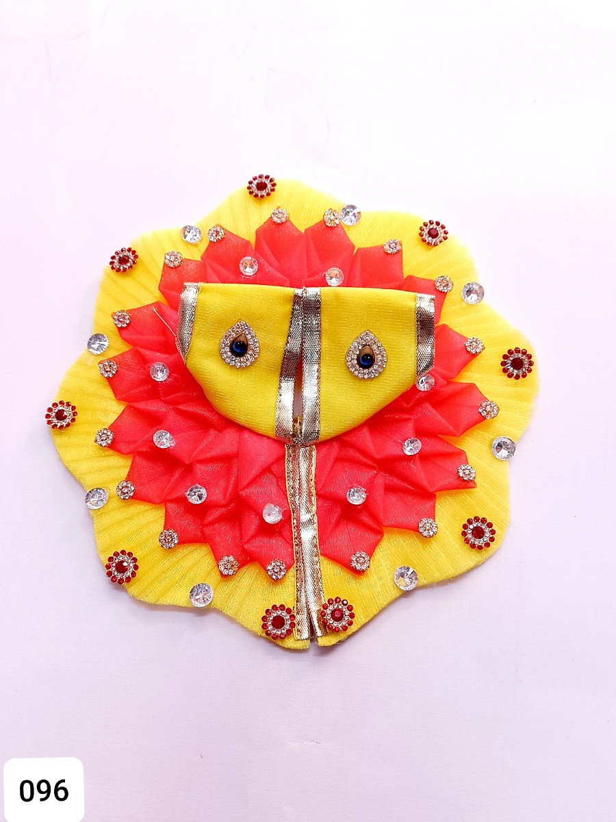 Laddu Gopal poshak with net Kali and stone