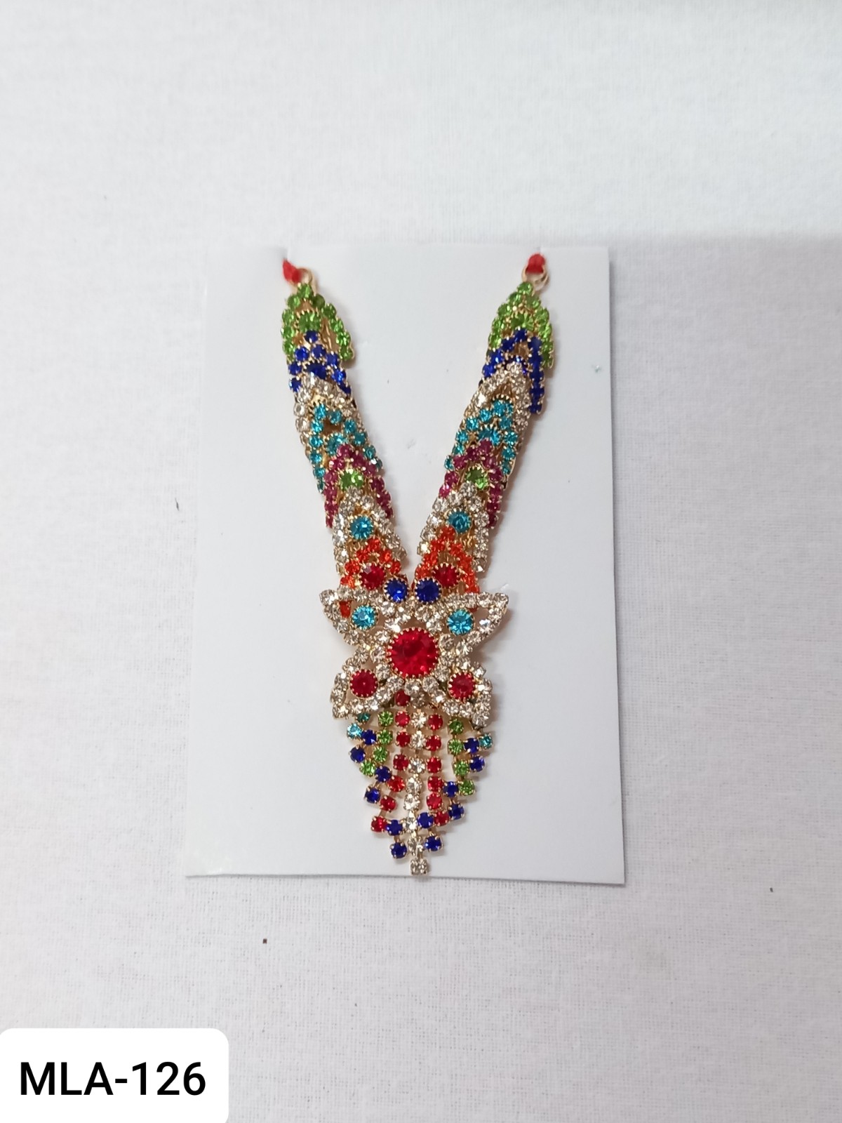 Multi colour stone mala for Gopal ji